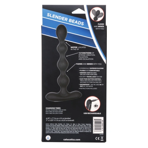 **Nina - Rechargeable Vibrating Anal Silicone Eclipse Eclipse Black [10]