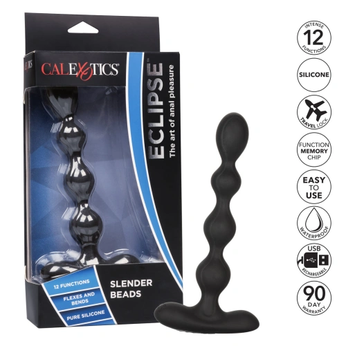 **Nina - Rechargeable Vibrating Anal Silicone Eclipse Eclipse Black [6]