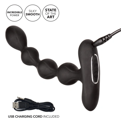 **Nina - Rechargeable Vibrating Anal Silicone Eclipse Eclipse Black [7]