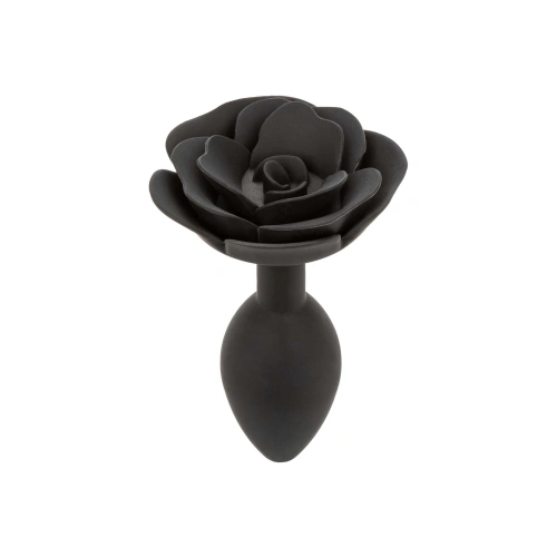 Silicone butt plug rose Calexotics Forbidden black [2]