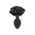 Silicone butt plug rose Calexotics Forbidden black [2]