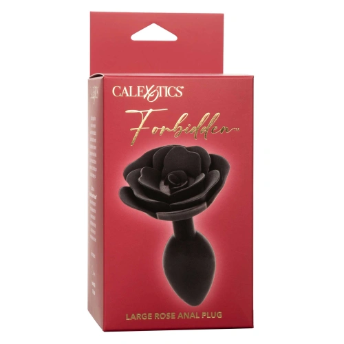 Silicone butt plug rose Calexotics Forbidden black [9]