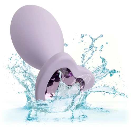 2 pcs. silicone expanders with crystal First Time purple [5]