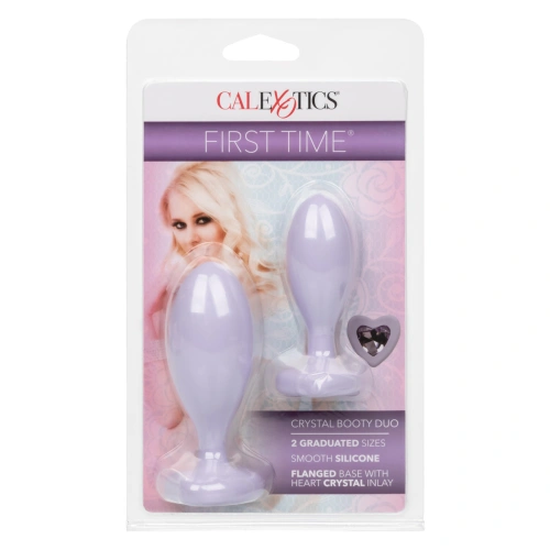 2 pcs. silicone expanders with crystal First Time purple [9]