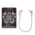 **Nina - Pink Crystal Chain Nipple Clips [4]