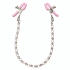 Dilyana Metal nipple clamps with chain with crystals First Time nipple teasers [2]