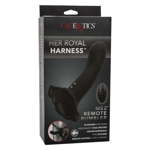 Strap-on with remote and vibrating dildo Her Royal Harness Me2 [13]