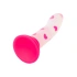 Glow in the dark silicone dildo Calexotics Glow Stick - Heart [3]