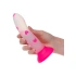 Glow in the dark silicone dildo Calexotics Glow Stick - Heart [6]