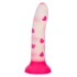 Glow in the dark silicone dildo Calexotics Glow Stick - Heart