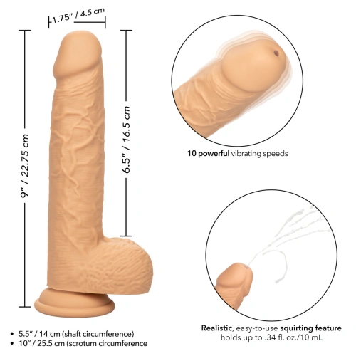 Nina - Rechargeable silicone dildo with vibration and ejaculation Squirting Fuck Stick [14]