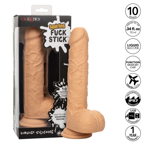 Nina - Rechargeable silicone dildo with vibration and ejaculation Squirting Fuck Stick [17]