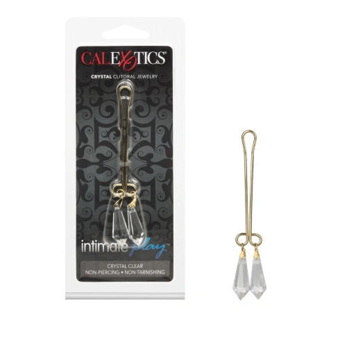Nina - Calexotics Clear Crystal Clit Clip Gold [2]