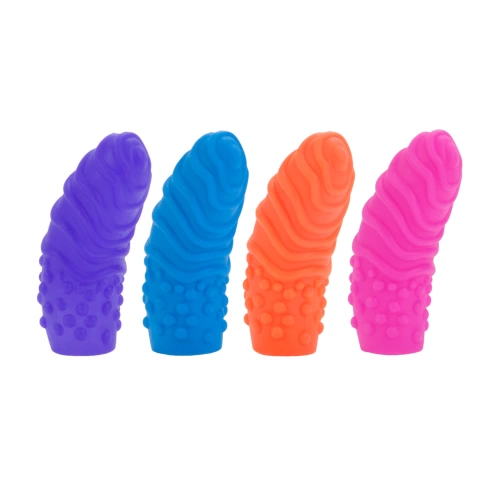**Zhu*Set of silicone sex thimbles Silicone Finger Swirls