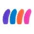 **Zhu*Set of silicone sex thimbles Silicone Finger Swirls