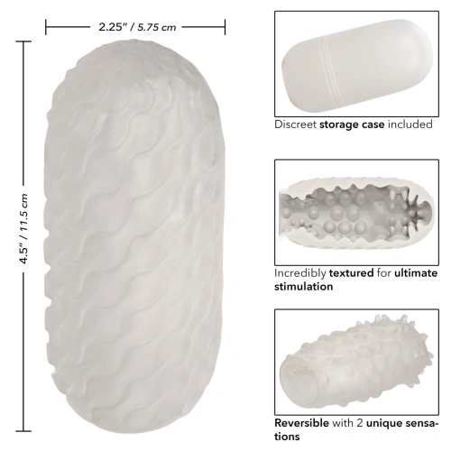 Nina - Boundless Nubby Stroker Two-Face Embossed Masturbator [7]