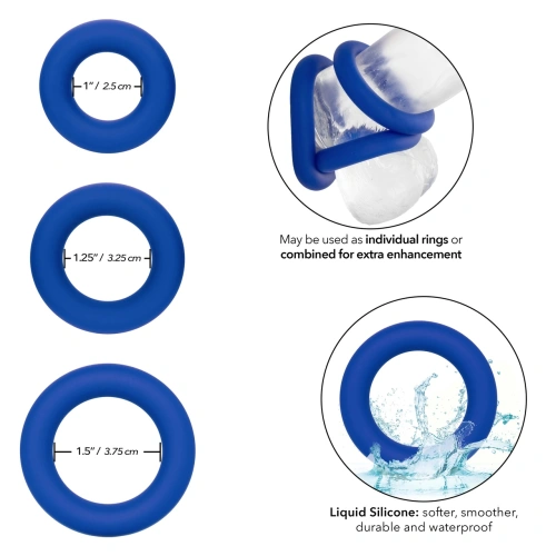Set of 3 pcs. Admiral silicone penis rings [6]