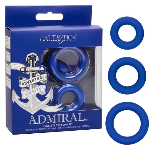 Set of 3 pcs. Admiral silicone penis rings [7]