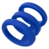Triple penis ring made of silicone Admiral Triple Cock Cage blue [2]