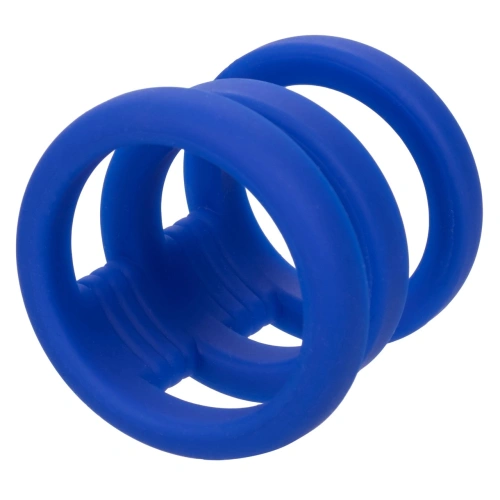 Triple penis ring made of silicone Admiral Triple Cock Cage blue [6]