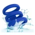 Triple penis ring made of silicone Admiral Triple Cock Cage blue [7]