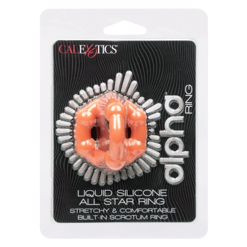 Dilyana - Double penis ring made of silicone Alpha Ring [13]