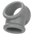 Alpha silicone penis and testicle clamp