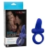 Nina - Vibrating double penis ring with dual pleaser clitoris stimulator blue [10]