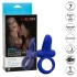Nina - Vibrating double penis ring with dual pleaser clitoris stimulator blue [9]
