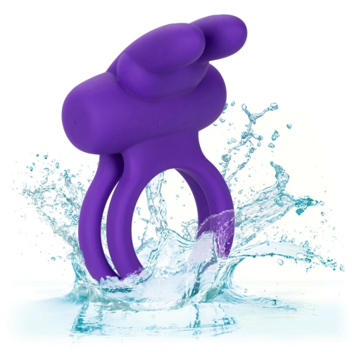 Nina - Dual Rockin Rabbit Rechargeable Silicone Penis Ring with Clit Stimulator [4]