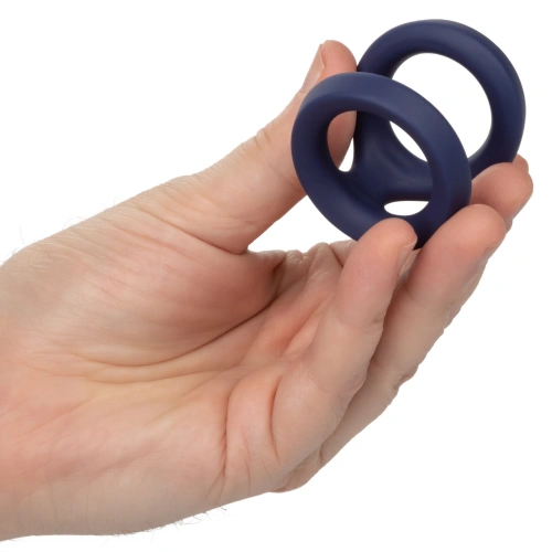 Nina - Viceroy Dual Ring Calexotics Silicone Penis and Testicle Clamp [9]