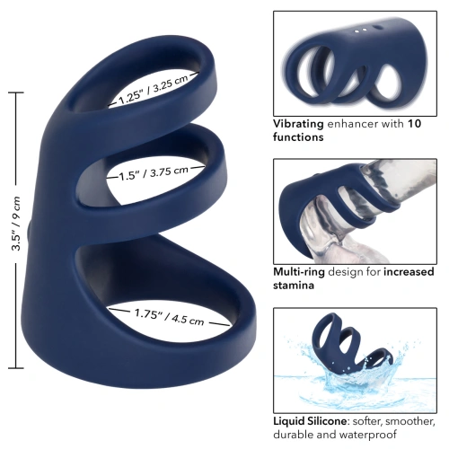 Nina - Rechargeable Vibrating Triple Cock Cage Viceroy Triple Cock Cage [6]