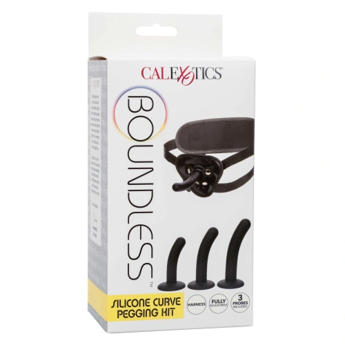 Dilyana Adjustable strap-on belt with 3 boundless silicone pegging kit [12]