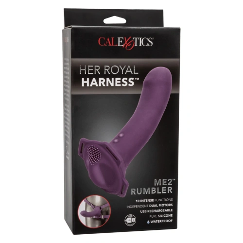 Her Royal Harness Rumbler silicone strap-on vibrating dildo [8]
