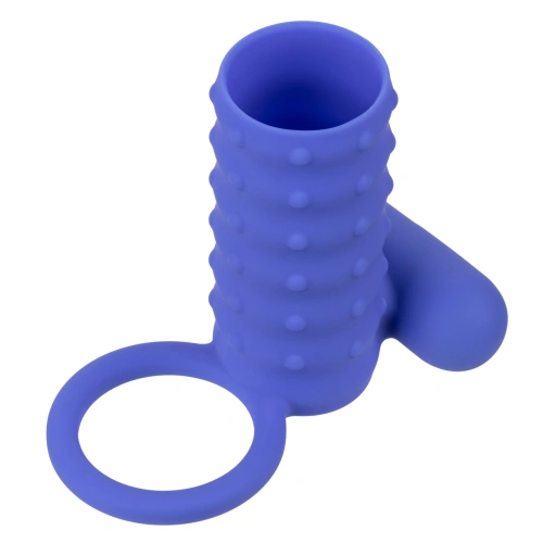 Nina - Endless Desires Silicone Vibrating Penis Enlarger Blue [4]