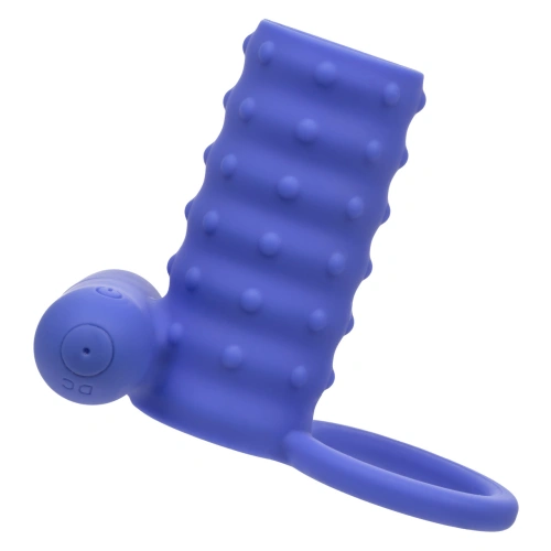 Nina - Endless Desires Silicone Vibrating Penis Enlarger Blue [5]