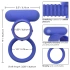 Nina - Endless Desires Silicone Vibrating Penis Enlarger Blue [9]