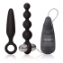 Set of vibrating anal toys Booty Call Vibro Kit 3 in 1 black Set of vibrating anal toys Booty Call Vibro Kit 3 in 1 black