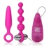 Set of vibrating anal toys Booty Vibro Kit 3 in 1 pink