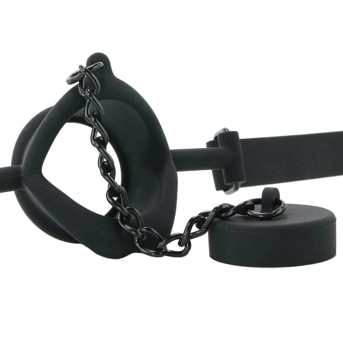 Silicone mouthpiece Stopper Gag black [4]