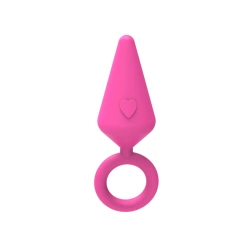 Small Butt Plug made of 100% silicone Candy Plug Sweet pink