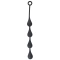 Black Mont Silicone Anal Rosary 17"