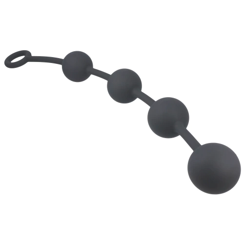 Anal rosary made of silicone Black Mont L black