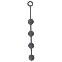 Anal rosary made of silicone Black Mont M black