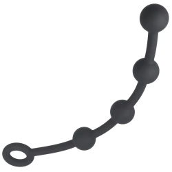 Anal rosary made of silicone Black Mont S black