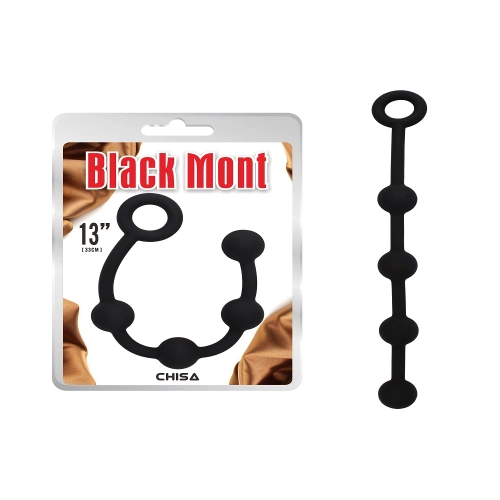 Anal rosary made of silicone Black Mont S black [5]