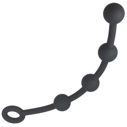 Anal rosary made of silicone Black Mont S black
