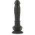 Color* Dilyana- Cock Miller Realistic Flexible Silicone Testicle Dildo 19.5cm Black [2]
