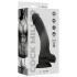 Color* Dilyana- Cock Miller Realistic Flexible Silicone Testicle Dildo 19.5cm Black [6]
