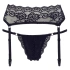Cottelli erotic lace garter belt and thong [2]
